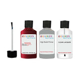 toyota celica burgundy code 3h4 Scratch score repair paint 1990 2007