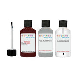 toyota corolla dark red code 3f1 touch up paint 1990 2001 Primer undercoat anti rust protection