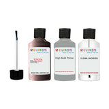 toyota corolla dk rose code 3j1 touch up paint 1990 1991 Primer undercoat anti rust protection