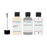 toyota corolla ivory code 4h8 touch up paint 1990 1992 Primer undercoat anti rust protection