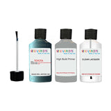 toyota corolla med greyish green graphite code 6n1 Scratch score repair paint 1992 2002