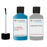 toyota corolla cyan splash code 8w9 touch up paint 2014 2020 Primer undercoat anti rust protection