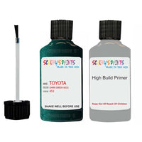 toyota corolla dark green code 6s3 touch up paint 2000 2013 Primer undercoat anti rust protection