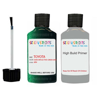 toyota yaris dark reflective green code 6r4 touch up paint 1998 2015 Primer undercoat anti rust protection