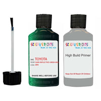 toyota corolla dark reflective green code 6r4 touch up paint 1998 2015 Primer undercoat anti rust protection