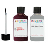 toyota camry dark wine red code location sticker 3k2 touch up paint 1992 1993