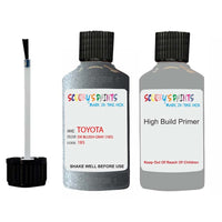 toyota camry dk bluish gray code location sticker 185 touch up paint 1990 1993