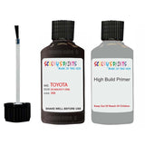 toyota corolla dk mauve p code location sticker 3k8 touch up paint 1992 1999