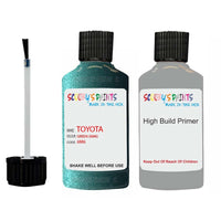 toyota corolla green code 6m6 touch up paint 1991 1995 Primer undercoat anti rust protection