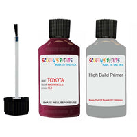 toyota corolla magenta code location sticker 3l3 touch up paint 1993 2002