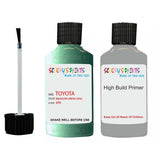 toyota corolla meadow green code location sticker 6p6 touch up paint 1996 2003