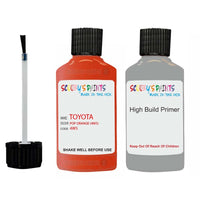 toyota aygo pop orange code 4w5 touch up paint 2014 2016 Primer undercoat anti rust protection