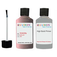 toyota corolla rose code location sticker 3k5 touch up paint 1991 1993