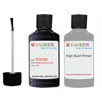 toyota corolla sparkling black code 220 touch up paint 2014 2019 Primer undercoat anti rust protection