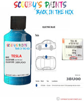 Paint For Tesla Model X Electric Blue Code 3Bu00 Touch Up Scratch Stone Chip Repair