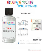 Paint For Tesla Model S Shasta Pearl White Code Neu-101E Touch Up Scratch Stone Chip Repair