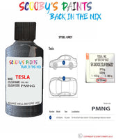 Paint For Tesla Model X Steel Grey Code Pmng Touch Up Scratch Stone Chip Repair