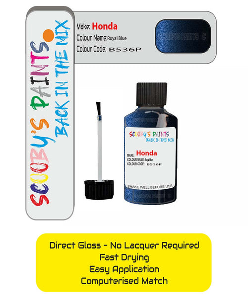 Paint For Honda Accord Royal Blue B536P Car Touch Up Paint Scratch Rep