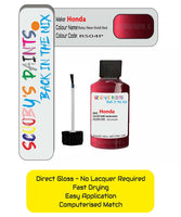 Paint For Honda Accord Ruby New Vivid Red R504P Car Touch Up Paint Scratch Kit