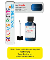 Paint For Hyundai I30 Coast Blue Wu7 Car Touch Up Paint Scratch Repair