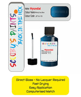 Paint For Hyundai Veloster Windy Sea Blue Zu3 Car Touch Up Paint Scratch Repair