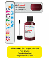 Paint For Hyundai I10 Wine Red W5R Car Touch Up Paint Scratch Repair