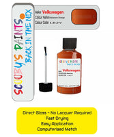 Paint For Vw Jetta Habanero Orange Code Lb2Y Car Touch Up Paint