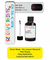 Paint For Audi A3 Kirsch Black Code Lz9X Touch Up Paint Scratch Stone Chip Kit