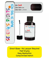 Paint For Audi A3 Cabrio Kirsch Black Code Lz9X Touch Up Paint
