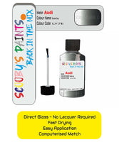 Paint For Audi A4 Kondor Grey Code Ly7E Touch Up Paint Scratch Stone Chip Repair