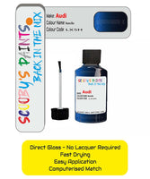 Paint For Audi A5 Navarra Blue Code Lx5H Touch Up Paint Scratch Stone Chip Kit
