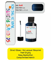 Paint For Audi A5 Tiefsee Blue Code Lz5A Touch Up Paint Scratch Stone Chip Kit