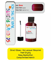 Paint For Bmw Aventurin Red Paint Code Wx1C/X1C Touch Up Paint Repair Detailing Kit