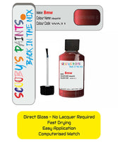 Paint For Bmw Indianapolis Red Paint Code Wa31/A31 Touch Up Paint Repair Detailing Kit