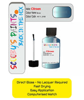 Paint For Citroen Saxo Bleu Lucia Code 412B Touch Up Paint Scratch Stone Chip