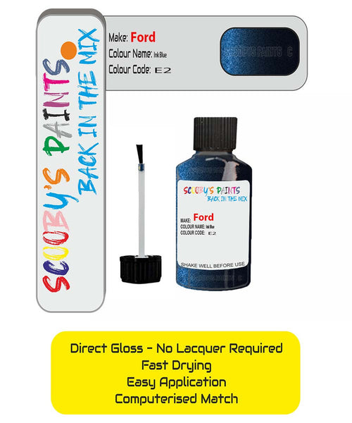 Paint For Ford Transit Connect Ink Blue Code E2 Touch Up Paint – Auto ...