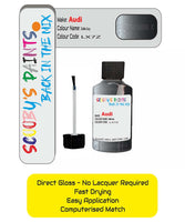 Paint For Audi A2 Delfin Grey Code Lx7Z Touch Up Paint Scratch Stone Chip Repair
