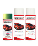 toyota yaris green 6s2 aerosol spray paint and lacquer 1999 2002 With primer anti rust undercoat protection