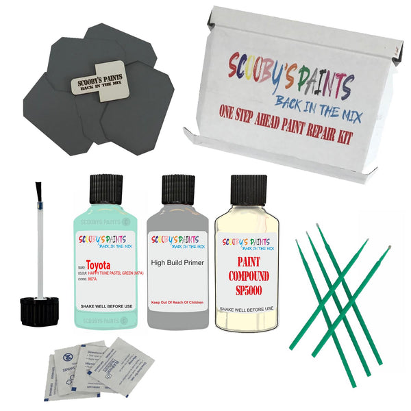 Paint For TOYOTA HAPPY TUNE PASTEL GREEN Code: M7A Touch Up Paint Detailing Scratch Repair Kit