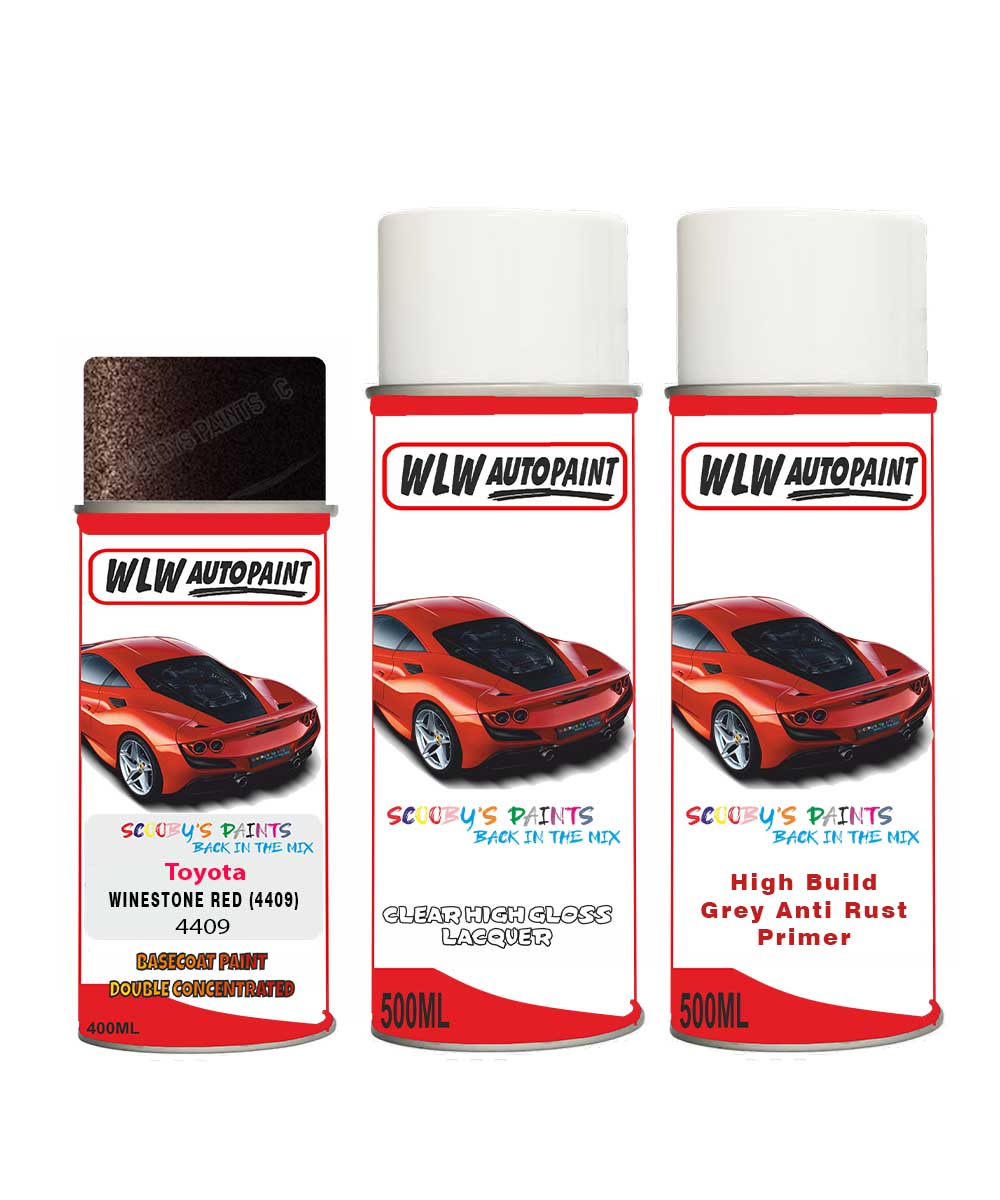 Paint For Toyota Camry Winestone Red 4409 Aerosol Spray Paint Rattle C ...