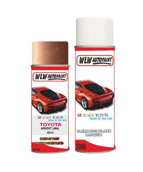 toyota corolla apricot 4n4 aerosol spray paint and lacquer 1997 1999Body repair basecoat dent colour