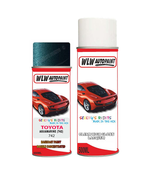 toyota corolla aquamarine 742 aerosol spray paint and lacquer 1990 1999Body repair basecoat dent colour