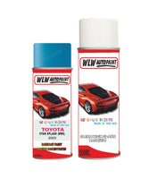 toyota corolla cyan splash 8w9 aerosol spray paint and lacquer 2014 2020Body repair basecoat dent colour