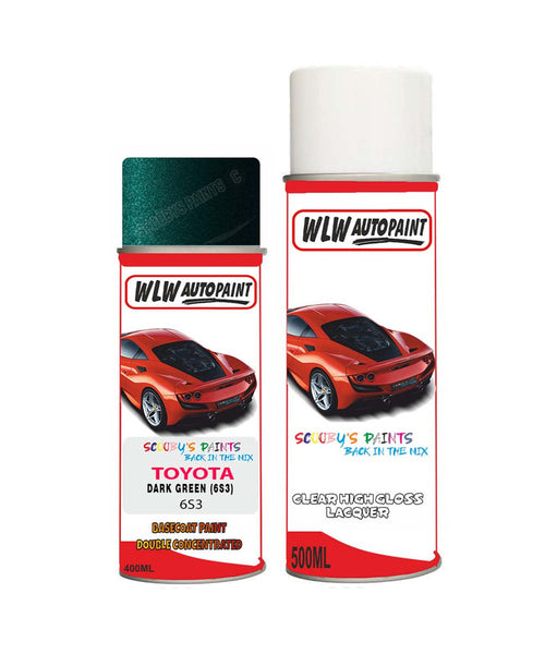 toyota corolla dark green 6s3 aerosol spray paint and lacquer 2000 2013Body repair basecoat dent colour