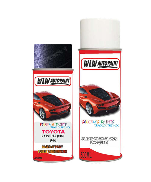 toyota corolla dk purple 946 aerosol spray paint and lacquer 2001 2003Body repair basecoat dent colour