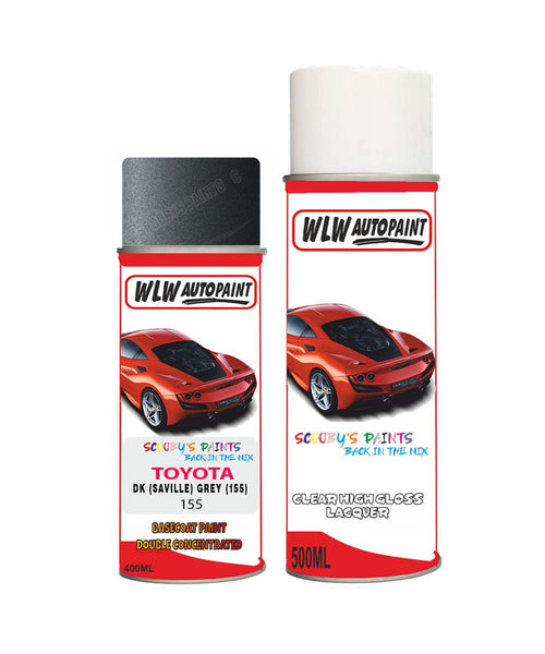 toyota corolla dk saville grey 155 aerosol spray paint and lacquer 1990 1996Body repair basecoat dent colour