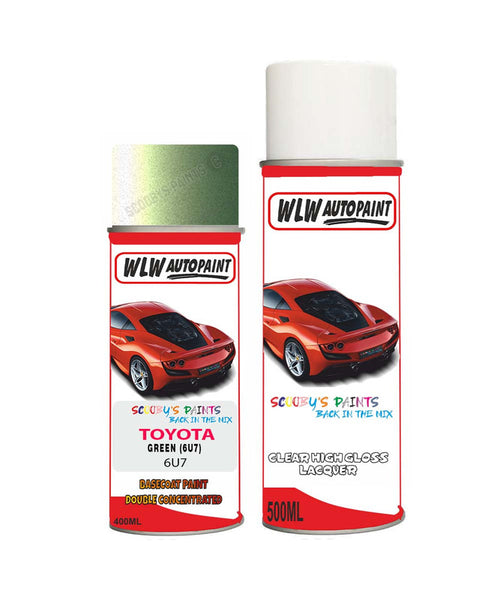 toyota camry green 6u7 aerosol spray paint and lacquer 2006 2008Body repair basecoat dent colour