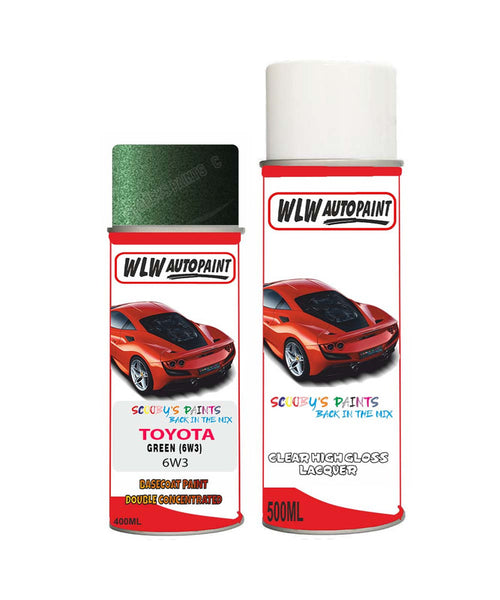toyota corolla green 6w3 aerosol spray paint and lacquer 2012 2016Body repair basecoat dent colour