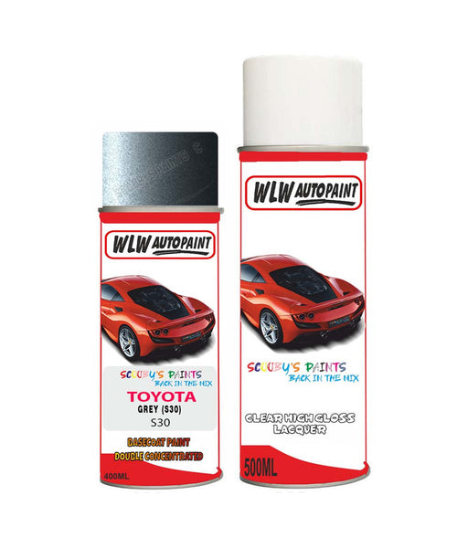 toyota corolla grey s30 aerosol spray paint and lacquer 2006 2016Body repair basecoat dent colour