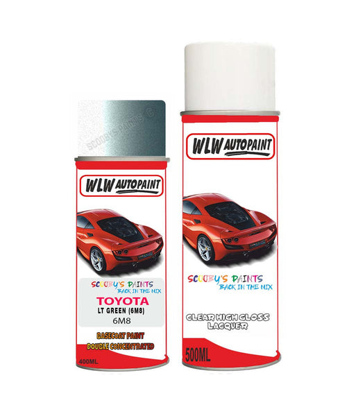 toyota corolla lt green 6m8 aerosol spray paint and lacquer 1994 1998Body repair basecoat dent colour